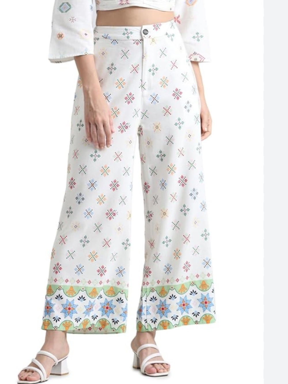 Anthropologie Maison de Amelie Linen Wide-Leg Pant